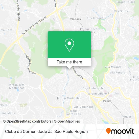 Clube da Comunidade Já map