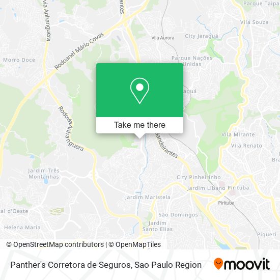 Panther's Corretora de Seguros map