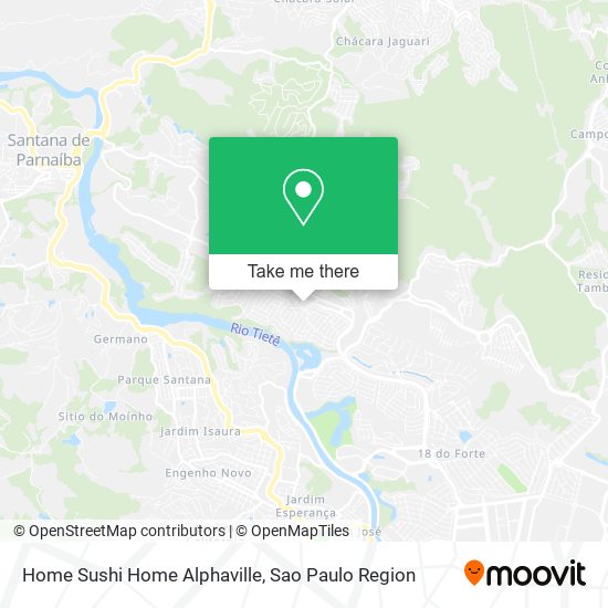 Mapa Home Sushi Home Alphaville