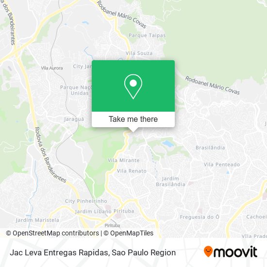 Jac Leva Entregas Rapidas map