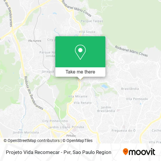 Projeto Vida Recomecar - Pvr map