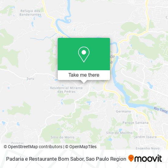 Mapa Padaria e Restaurante Bom Sabor