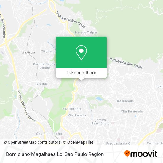 Domiciano Magalhaes Lo map