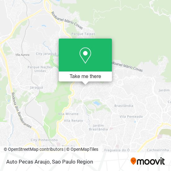 Mapa Auto Pecas Araujo