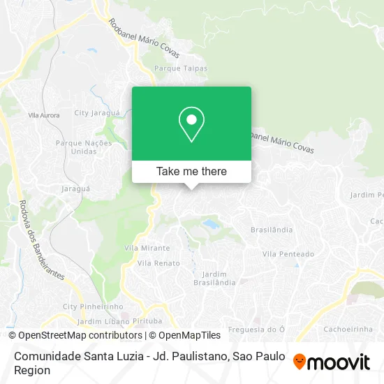 Comunidade Santa Luzia - Jd. Paulistano map