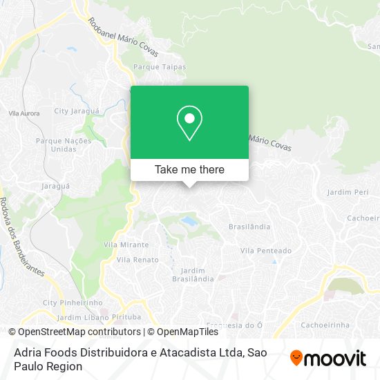 Adria Foods Distribuidora e Atacadista Ltda map
