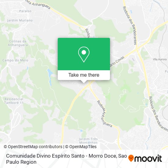 Mapa Comunidade Divino Espírito Santo - Morro Doce