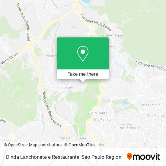 Mapa Dinda Lanchonete e Restaurante