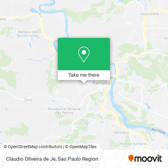 Cláudio Oliveira de Je map