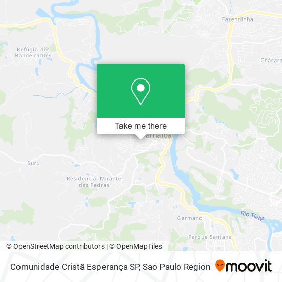 Comunidade Cristã Esperança SP map