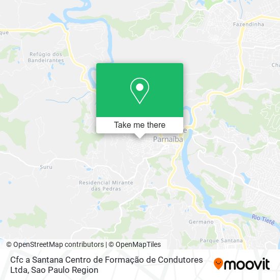 Cfc a Santana Centro de Formação de Condutores Ltda map