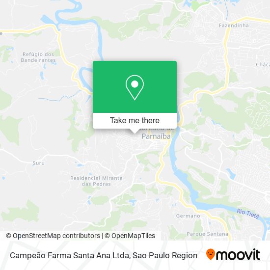 Mapa Campeão Farma Santa Ana Ltda
