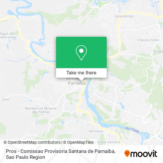 Pros - Comissao Provisoria Santana de Parnaiba map