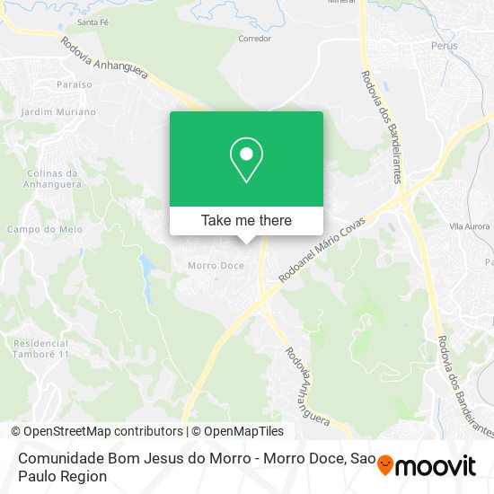 Comunidade Bom Jesus do Morro - Morro Doce map