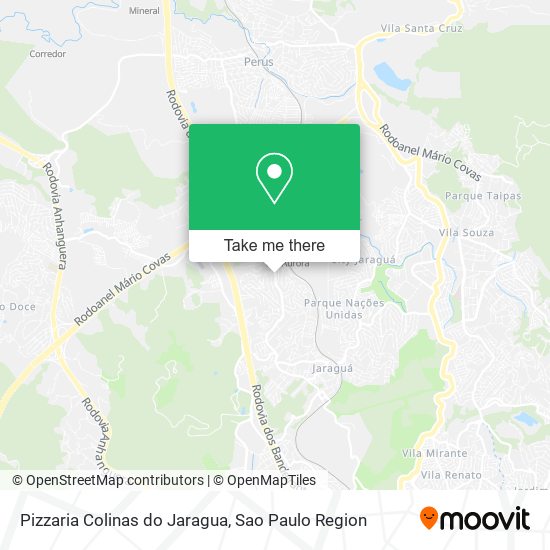 Mapa Pizzaria Colinas do Jaragua