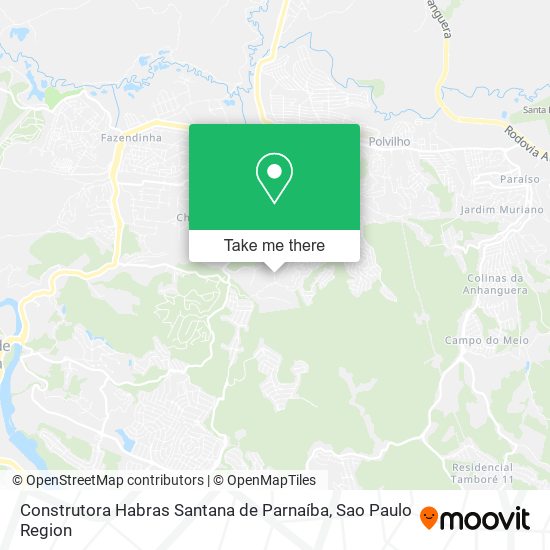 Construtora Habras Santana de Parnaíba map