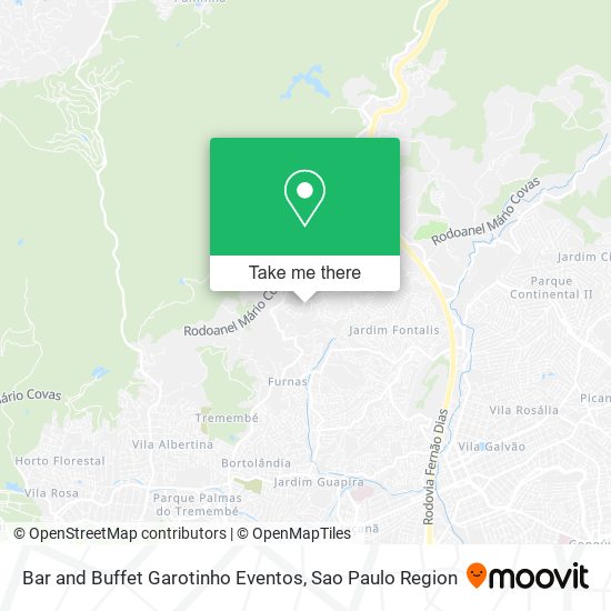 Mapa Bar and Buffet Garotinho Eventos