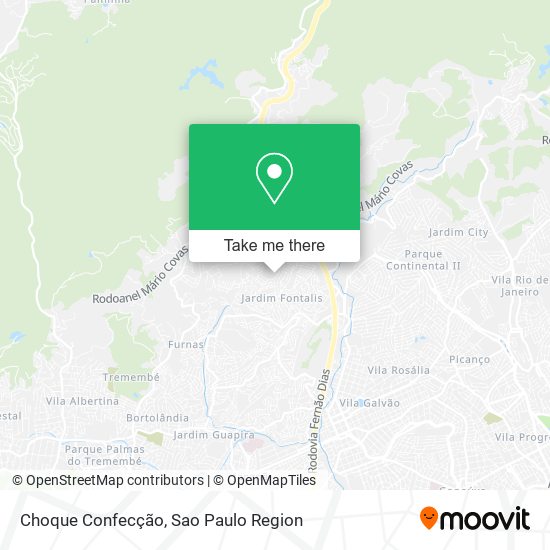 Choque Confecção map