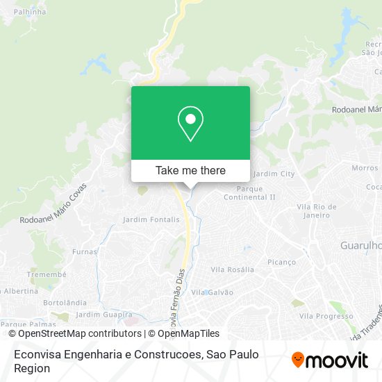 Mapa Econvisa Engenharia e Construcoes