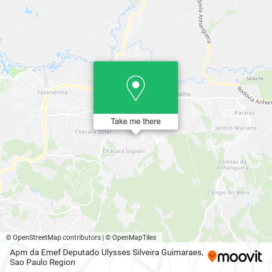 Mapa Apm da Emef Deputado Ulysses Silveira Guimaraes