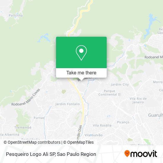Pesqueiro Logo Ali SP map