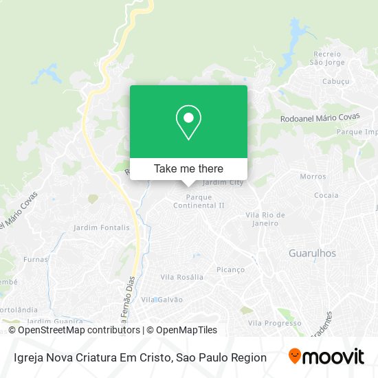 Igreja Nova Criatura Em Cristo map