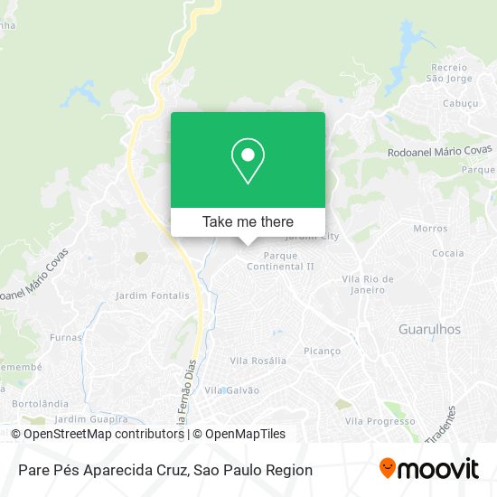 Pare Pés Aparecida Cruz map