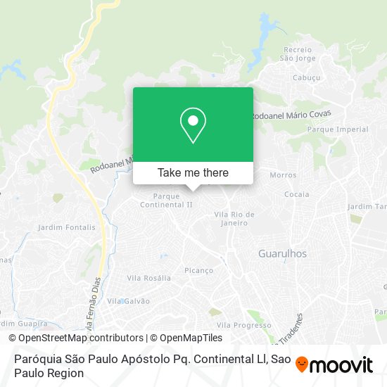 Paróquia São Paulo Apóstolo Pq. Continental Ll map