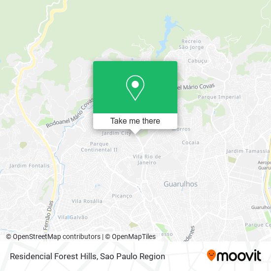 Mapa Residencial Forest Hills