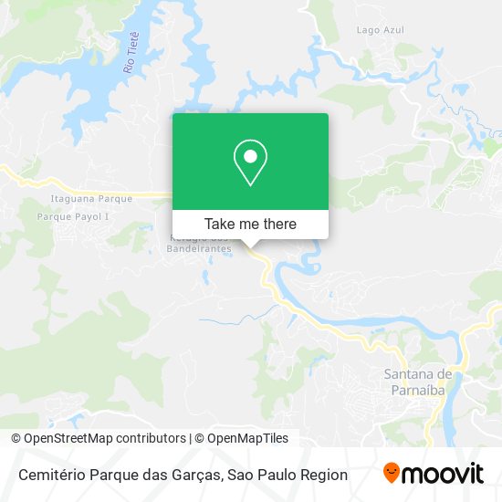 Cemitério Parque das Garças map
