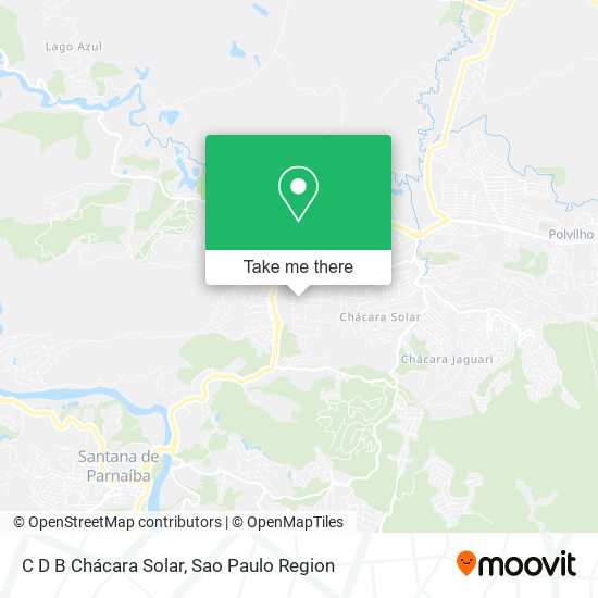 C D B Chácara Solar map