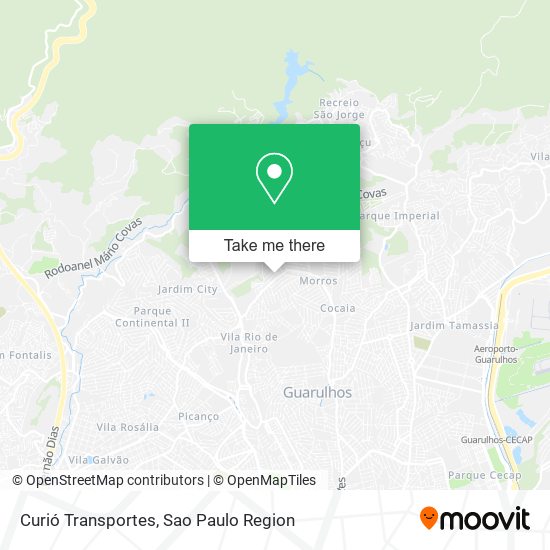 Curió Transportes map
