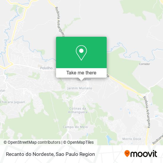 Recanto do Nordeste map