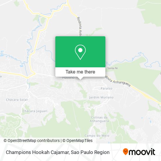 Champions Hookah Cajamar map