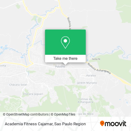 Academia Fitness Cajamar map