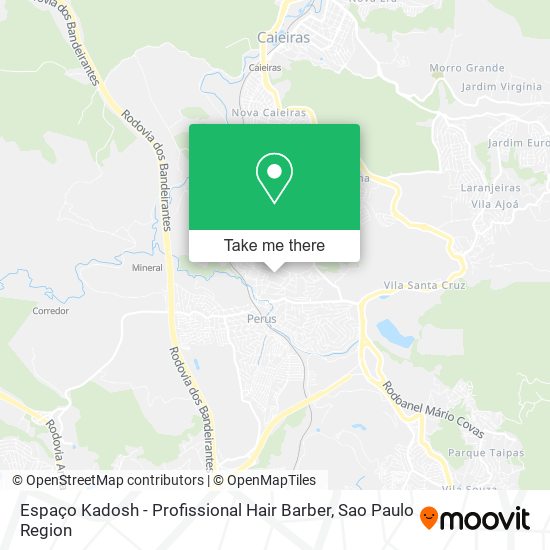 Espaço Kadosh - Profissional Hair Barber map