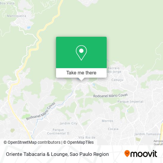 Mapa Oriente Tabacaria & Lounge