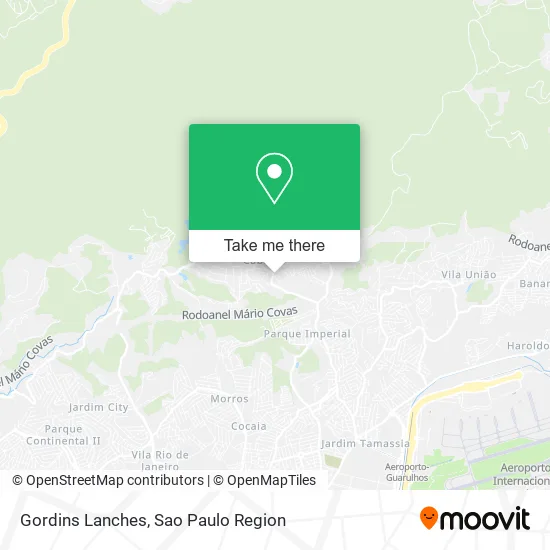 Gordins Lanches map