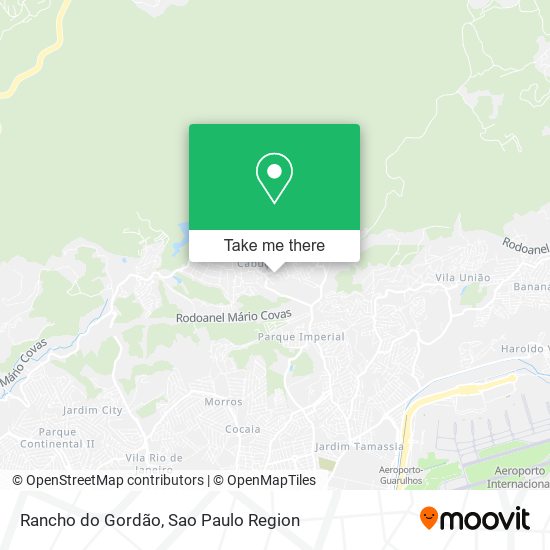 Rancho do Gordão map