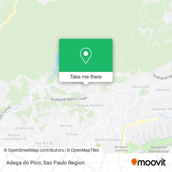 Adega do Pico map