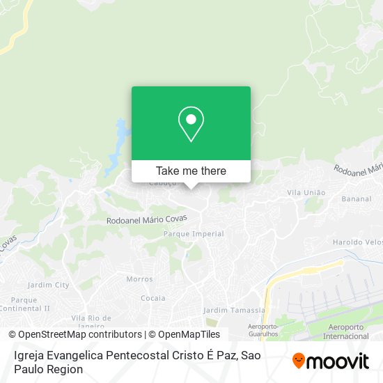 Igreja Evangelica Pentecostal Cristo É Paz map
