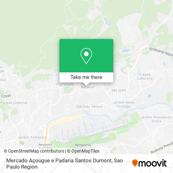 Mercado Açougue e Padaria Santos Dumont map