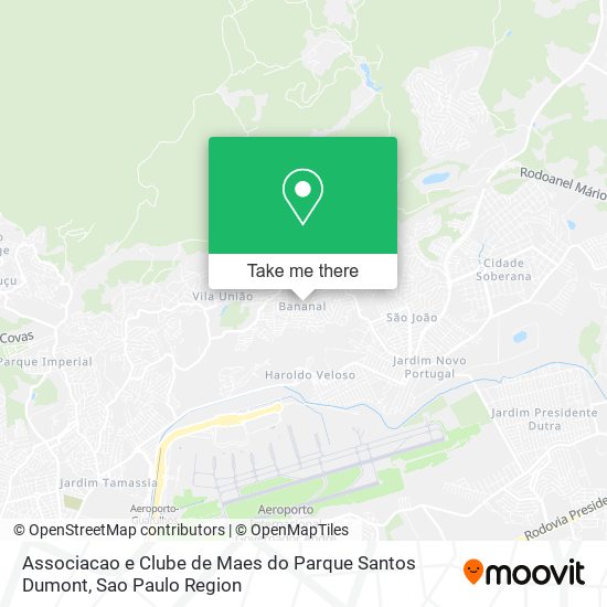 Mapa Associacao e Clube de Maes do Parque Santos Dumont