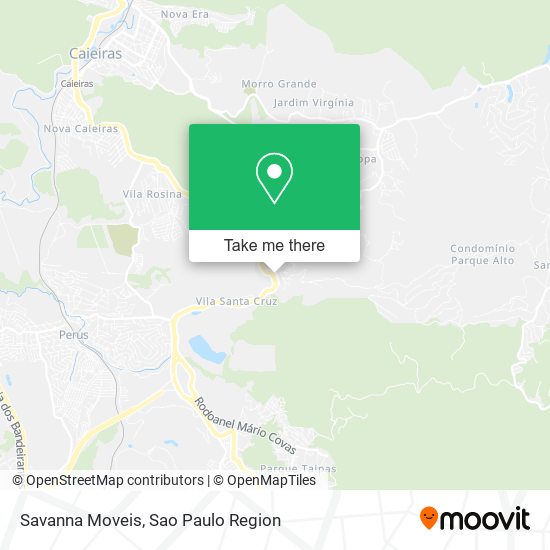 Savanna Moveis map