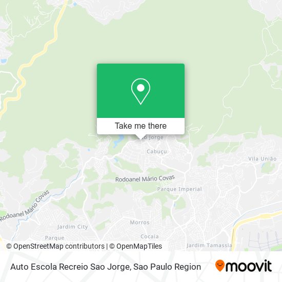 Auto Escola Recreio Sao Jorge map
