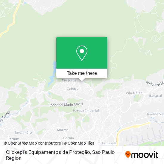 Mapa Clickepi's Equipamentos de Proteção