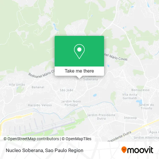 Nucleo Soberana map