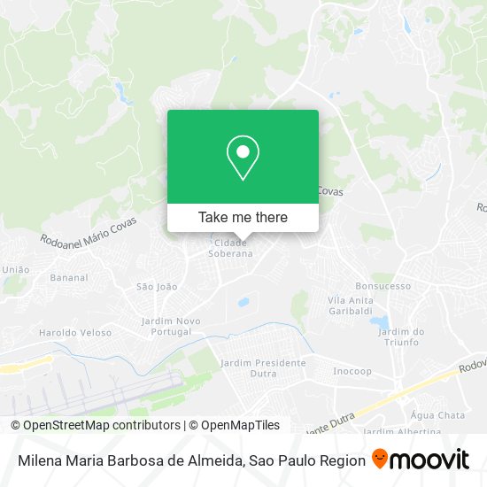Milena Maria Barbosa de Almeida map