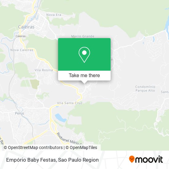 Empório Baby Festas map