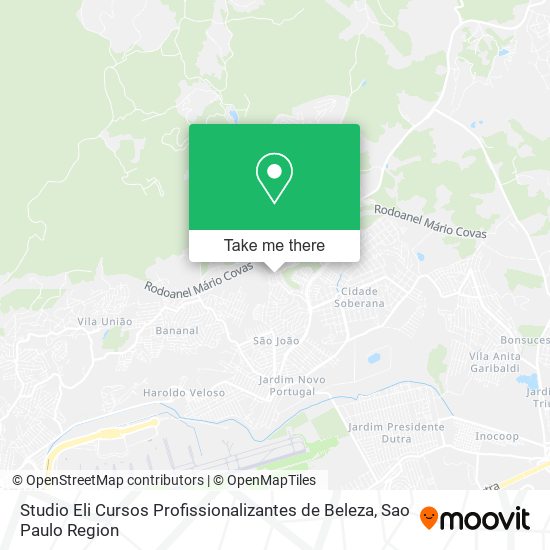 Mapa Studio Eli Cursos Profissionalizantes de Beleza